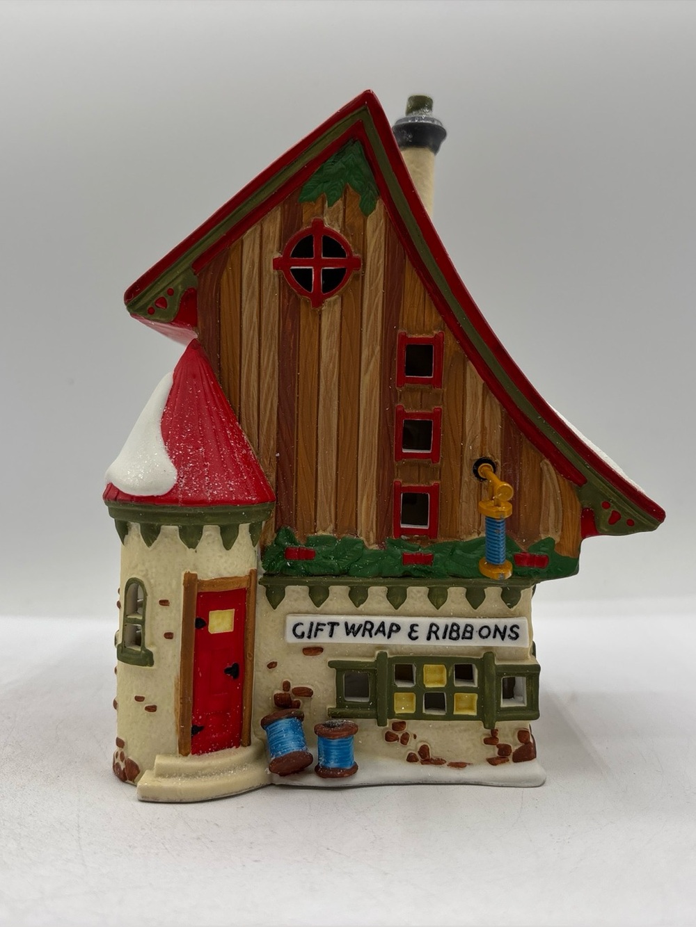 Department 56 1996 Vintage HVC North Pole Series Gift Wrap & Ribbons 56390 EUC
